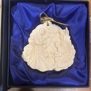 Elegant Cream Angel Ornament